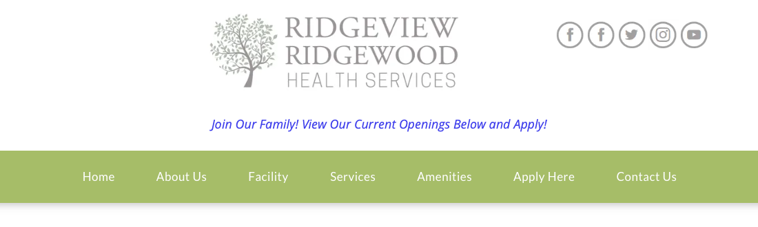 Ridgeview and Ridgewood Health Services